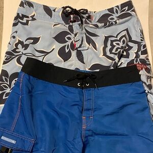 2 pair Men’s swim trunks, large